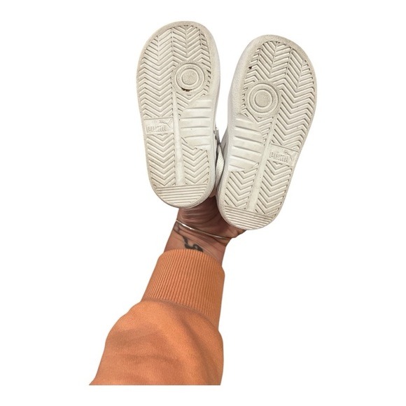 PUMA Kids White Sneakers - Picture 5 of 6